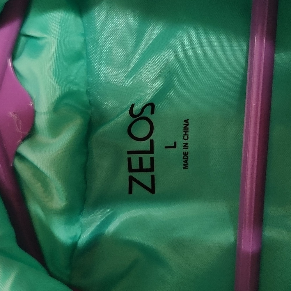 Zelos Girls Seafoam Purple Puffer Vest Size L NWT - Picture 6 of 10
